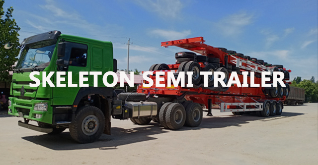 skeleton semi trailer