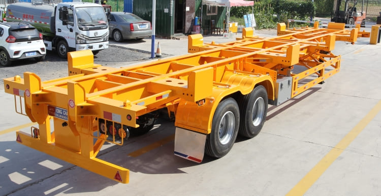 2 Axle 40feet Skeletal Semi Trailer for Sale