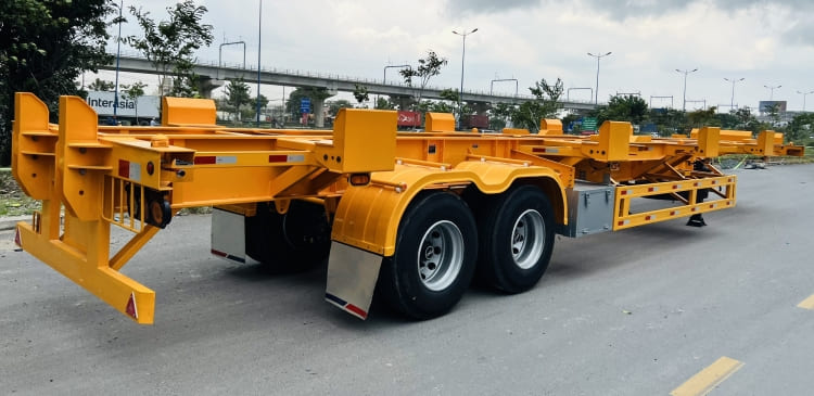 2 Axle 40feet Skeletal Semi Trailer for Sale