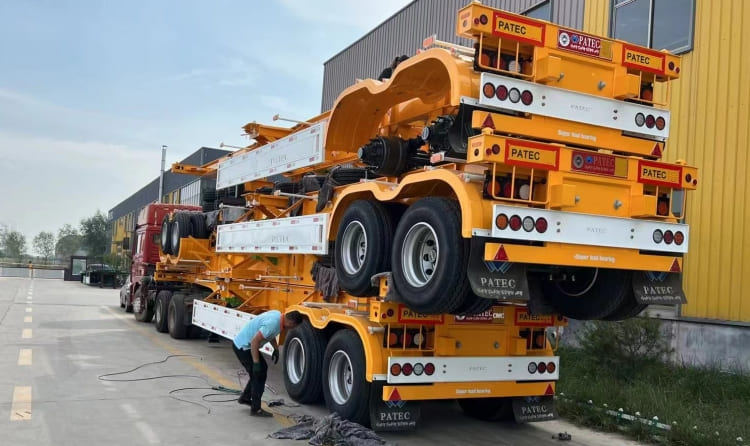 2 Axle 40feet Skeletal Semi Trailer for Sale