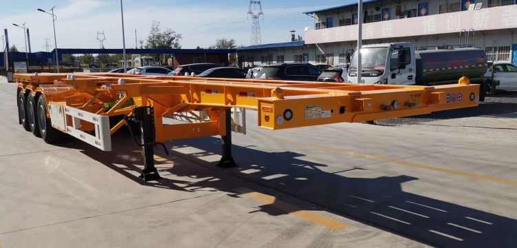 Tri Axle 40ft Shipping Container Chassis Trailer for Sale