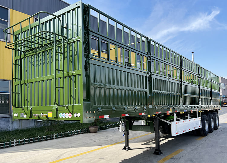 3 Axle 40 Ton Livestock Trailers for Sale | Stake Semi Trailer Price