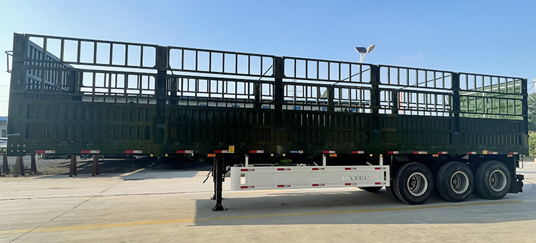 3 axle fence cargo trailer