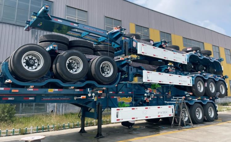 Tri Axle 40 Foot Container Chassis Trailer for Sale