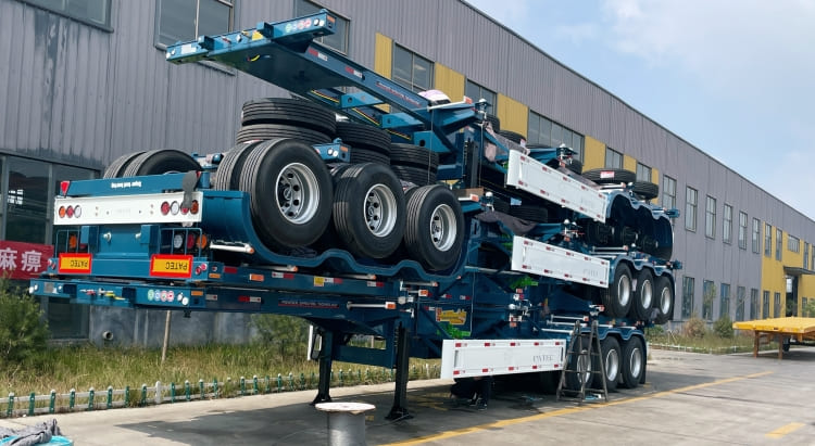 Tri Axle 40 Foot Container Chassis Trailer for Sale