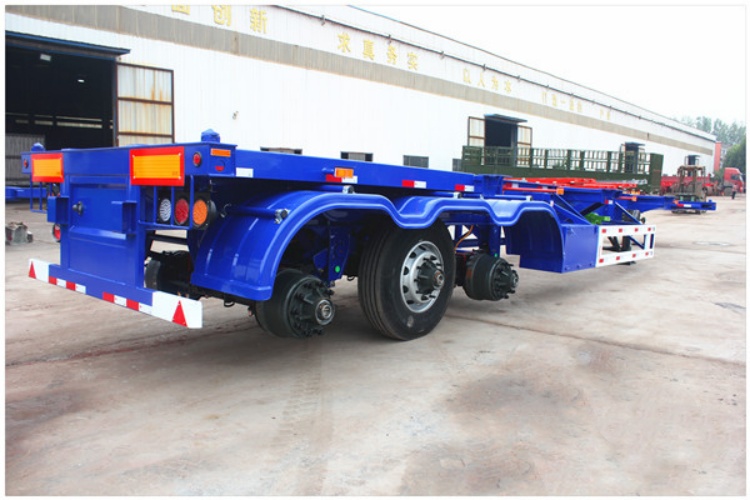 3 Axle Skeletal Container Trailer Chassis for Sale