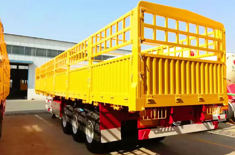 60 Ton 3 Axle Fence Cargo Trailer for Sale Price