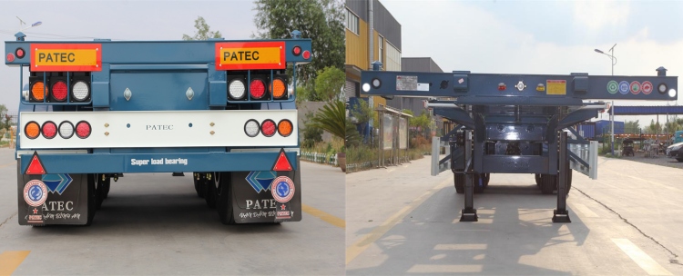 3 Axle 40ft Skeleton Chassis Semi Trailer for Sale
