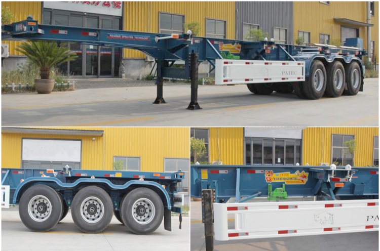 3 Axle 40ft Skeleton Chassis Semi Trailer for Sale