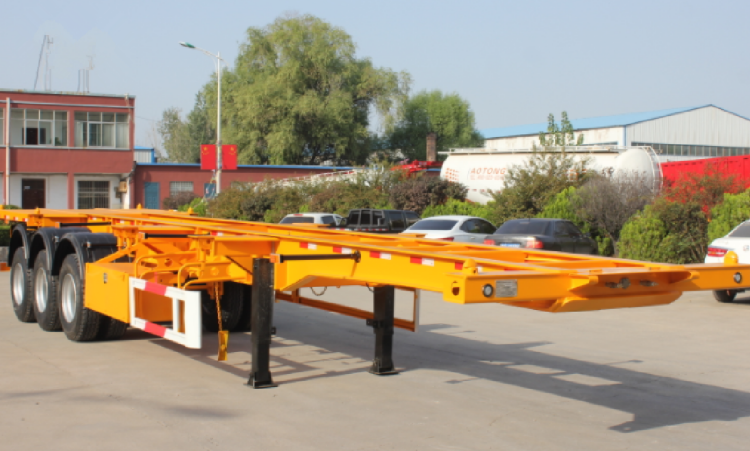 3 Axle 45 Feet Shipping Container Chassis Trailer for Sale in Zimbabwe