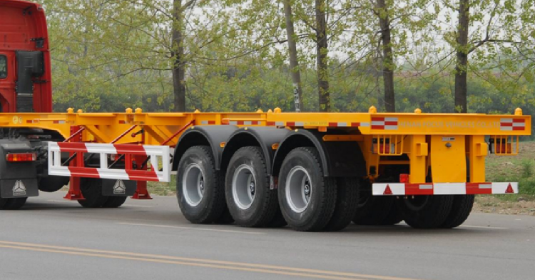 3 Axle 45 Feet Shipping Container Chassis Trailer for Sale in Zimbabwe