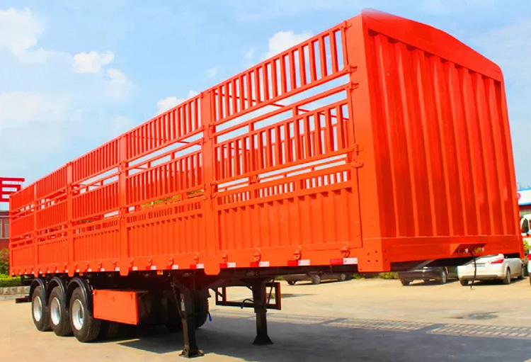 50 Ton 3 Axle Fence Truck Trailer for Sale 