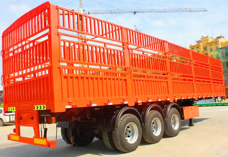 50 Ton 3 Axle Fence Truck Trailer for Sale 