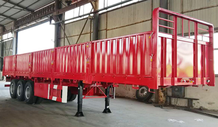 3 Axle Drop Side Trailer for Slae Manufacturers