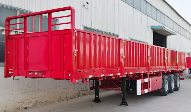 3 Axle Drop Side Trailer for Slae Manufacturers