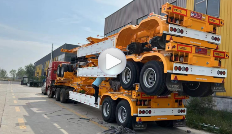2 Axle Skeletal Semi Trailer | 12m Skeletal Container Trailer for Sale