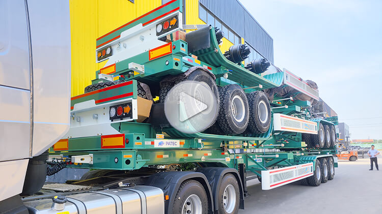 3 Axle Shipping Container Chassis for Sale in Madagascar