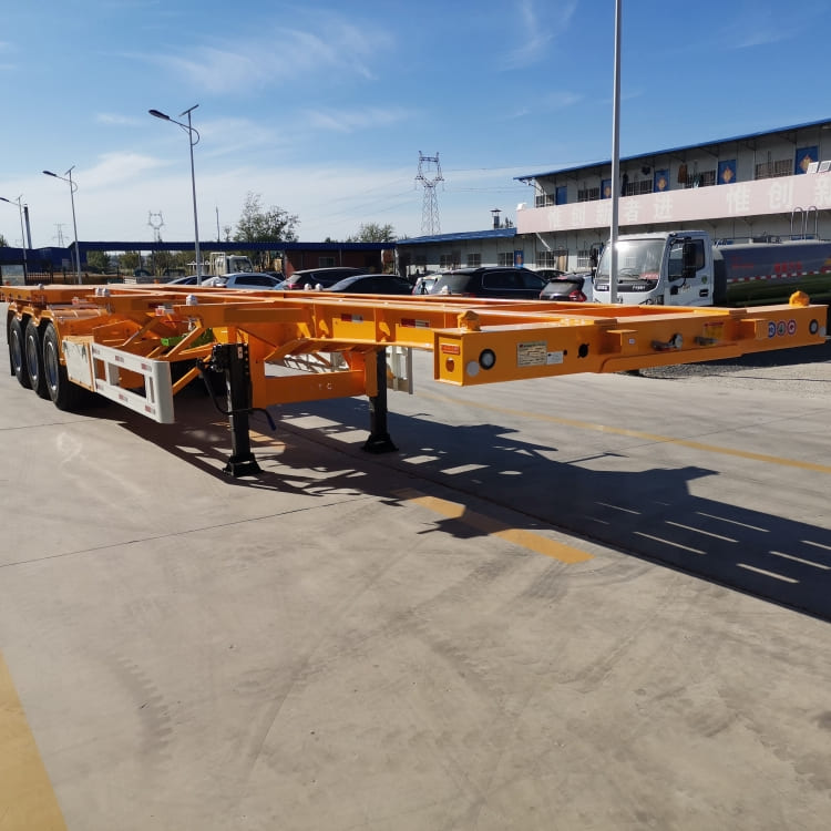 Tri Axle 40ft Shipping Container Chassis Trailer