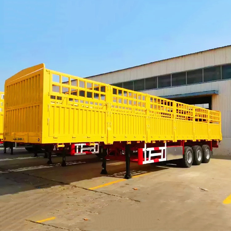 60 Ton 3 Axle Fence Cargo Trailer