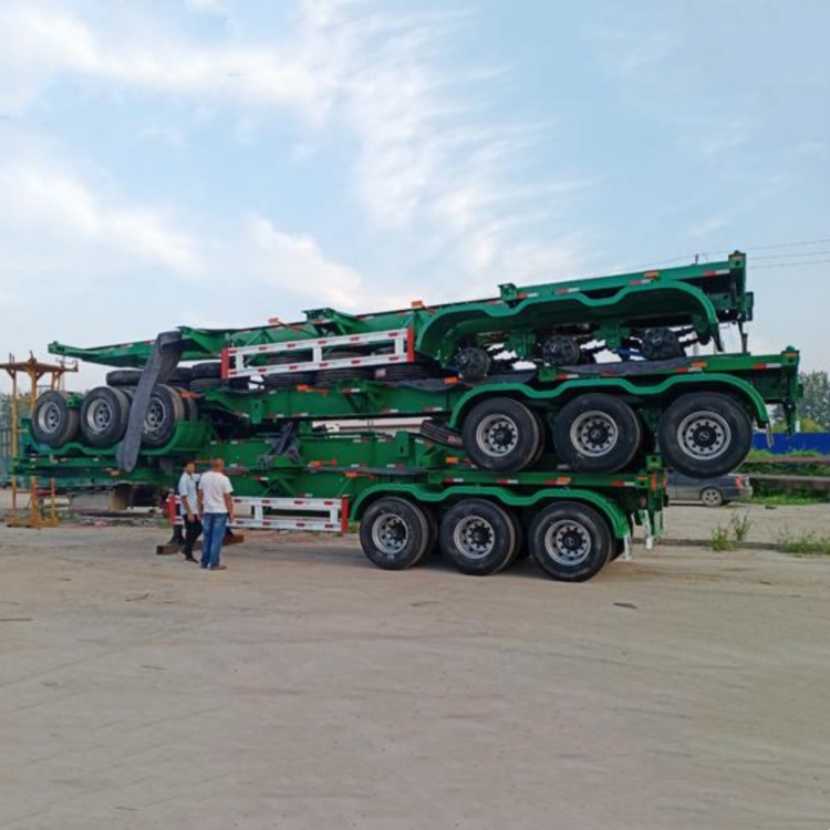 3 Axles Skeletal Container Semi Trailer