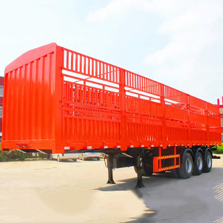50 Ton 3 Axle Fence Truck Trailer