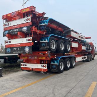 Tri Axle Skeleton Container Trailer