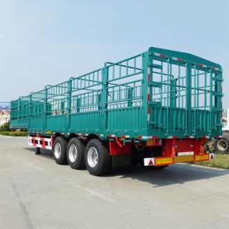 China Tri Axle Stake Semi Trailer 