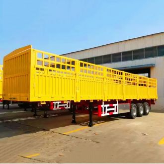 60 Ton 3 Axle Fence Cargo Trailer