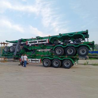 3 Axles Skeletal Container Semi Trailer