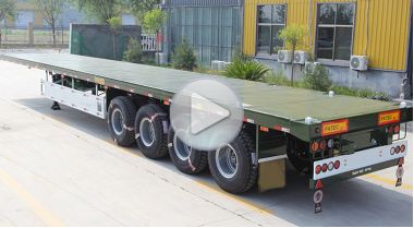 4 Axle Flatbed Semi Trailer for Sale